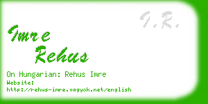 imre rehus business card